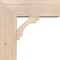 Ekena Millwork Olympic Block Smooth Bracket w/ Offset Brace, Douglas Fir, 7 1/2"W x 20"D x 20"H BKT0806X20X20OLY05SDF - alternate 2